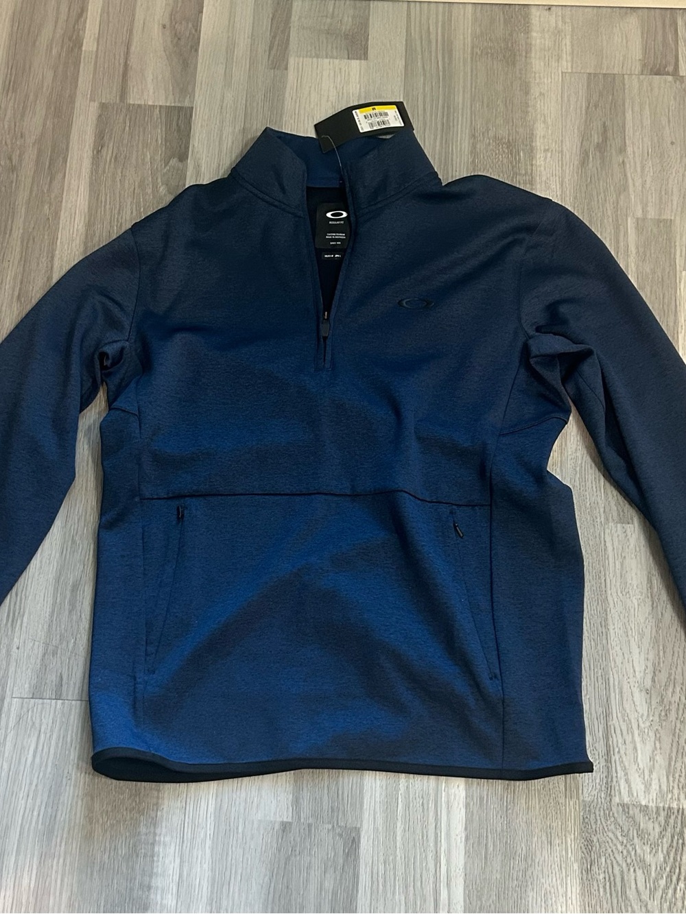 Oakley Men's Navy Blue Half-Zip Pullover Sweater